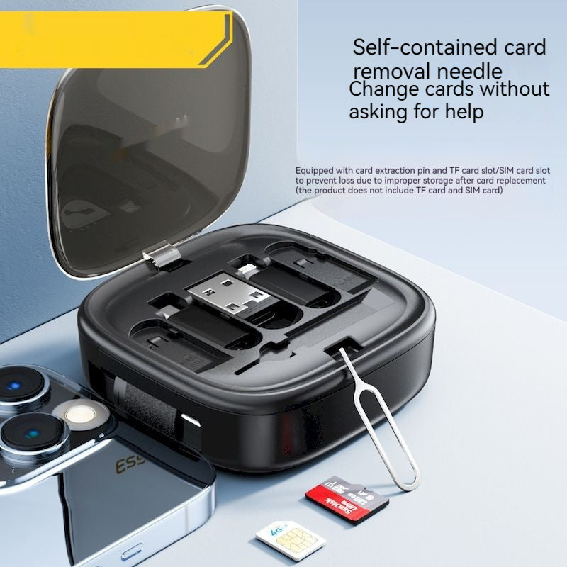 Data Cable Flexible Wire Storage 60W Fast Charging Multi-function Mobile Phone Charging Interface Box