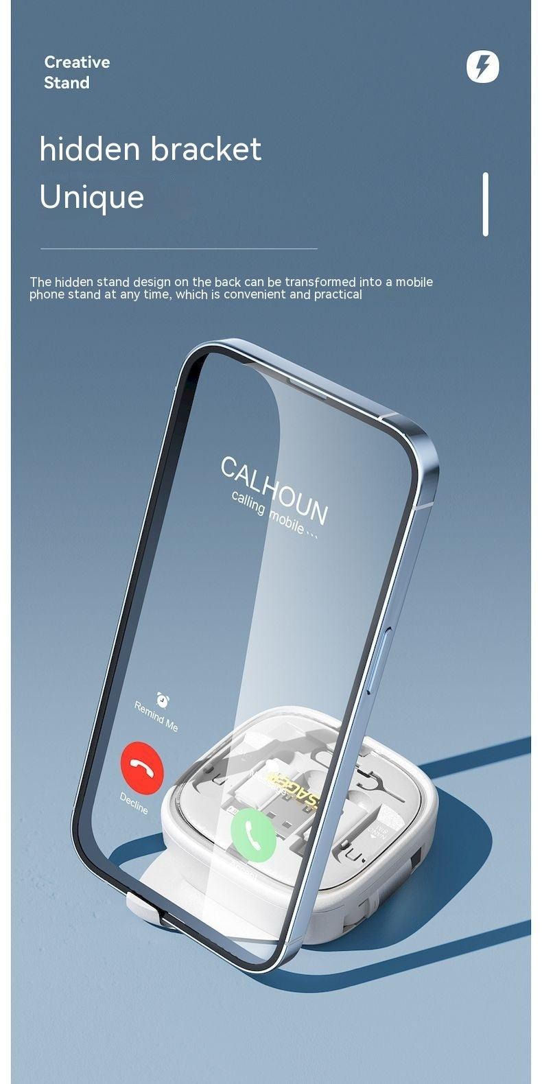 Data Cable Flexible Wire Storage 60W Fast Charging Multi-function Mobile Phone Charging Interface Box